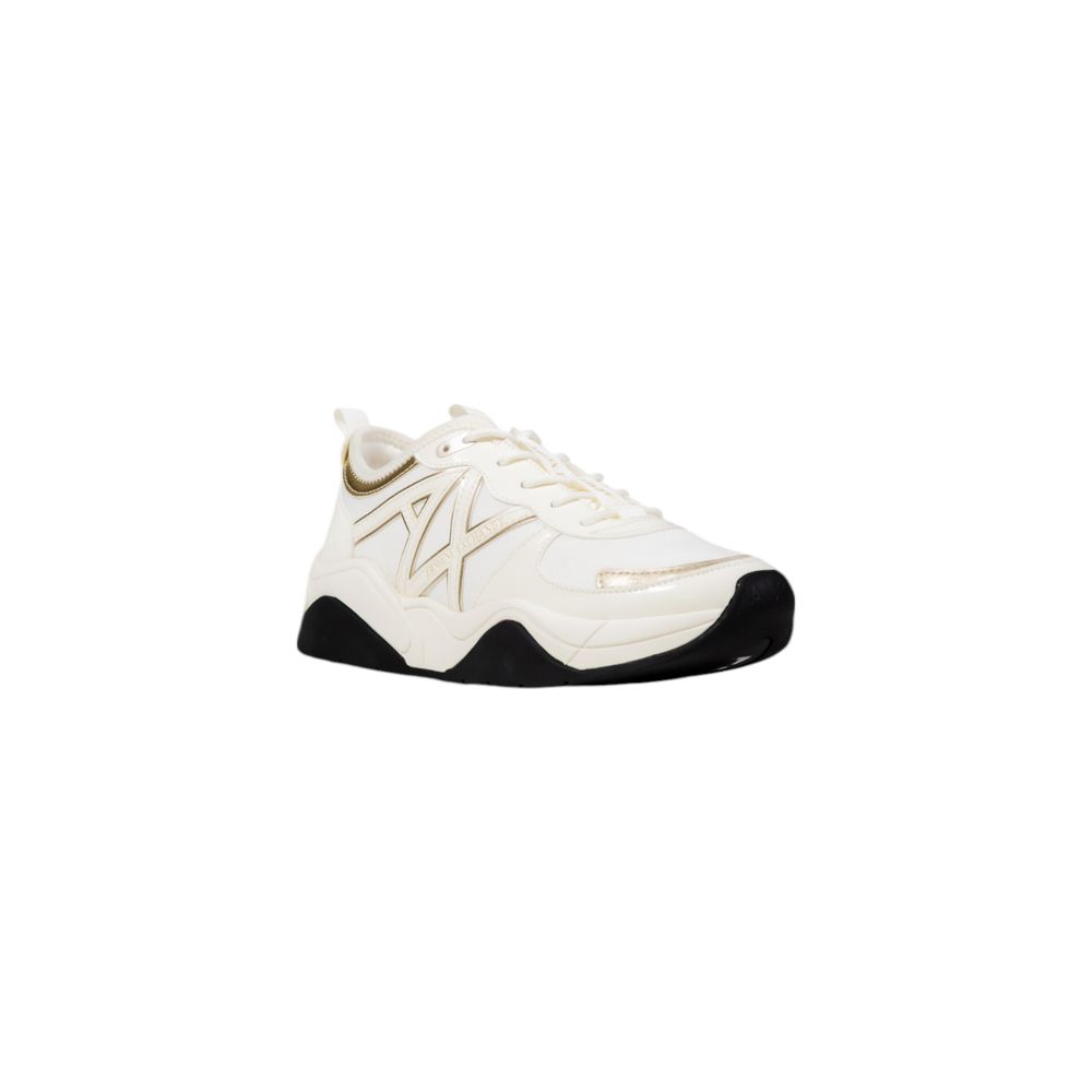 Armani Exchange White Polyester Athletic Sneakers - Luxe Nova