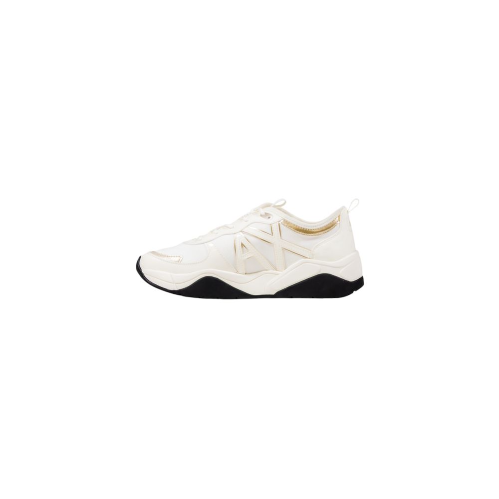 Armani Exchange White Polyester Athletic Sneakers - Luxe Nova