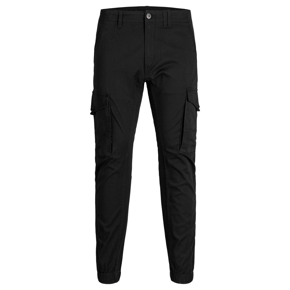 Jack Jones Black Cotton Skinny Pants - Luxe Nova