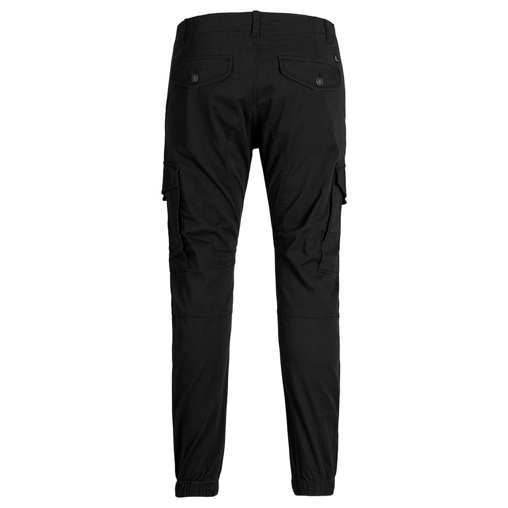 Jack Jones Black Cotton Skinny Pants - Luxe Nova
