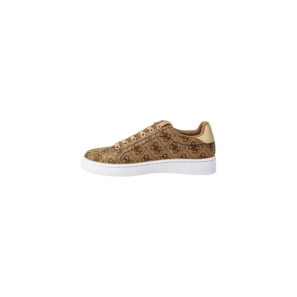 Guess Beige Polyethylene Low Top Sneakers - Luxe Nova