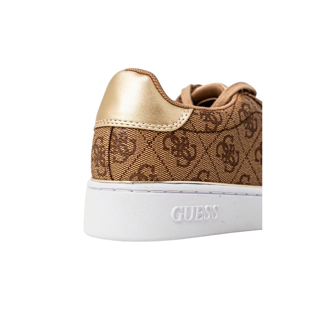 Guess Beige Polyethylene Low Top Sneakers - Luxe Nova