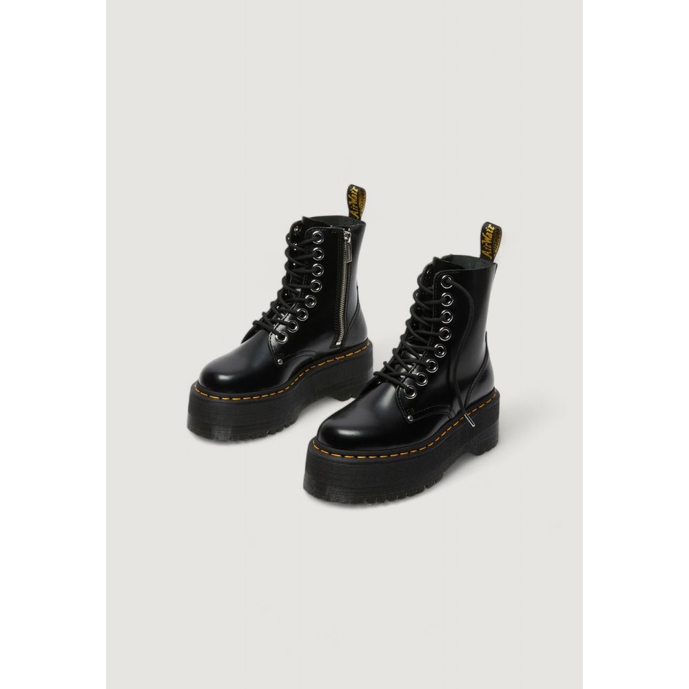 Dr. Martens Black Leather Lace-Up Boots - Luxe Nova