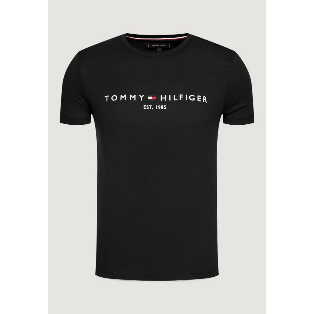Tommy Hilfiger Black Cotton T-Shirt - Luxe Nova