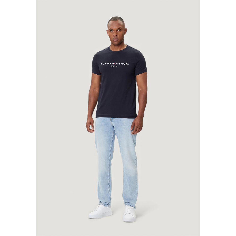 Tommy Hilfiger Blue Cotton T-Shirt - Luxe Nova