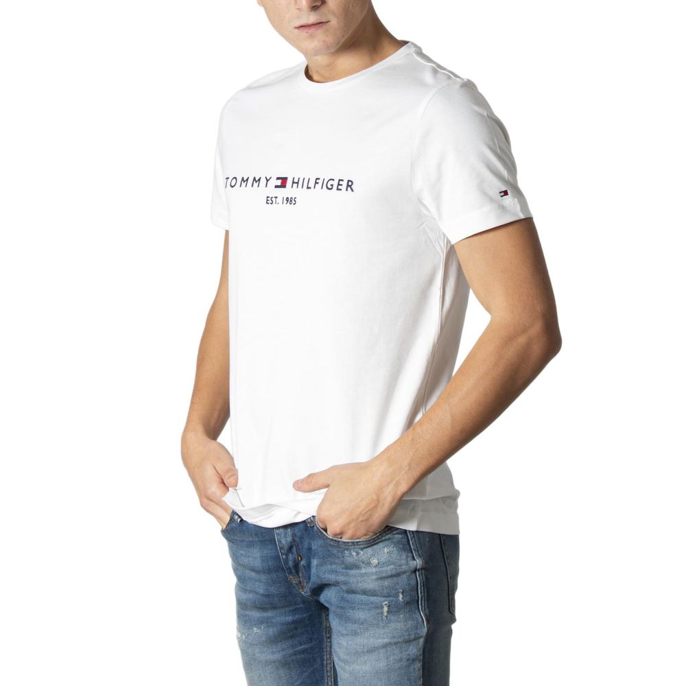 Tommy Hilfiger Cream Cotton T-Shirt - Luxe Nova