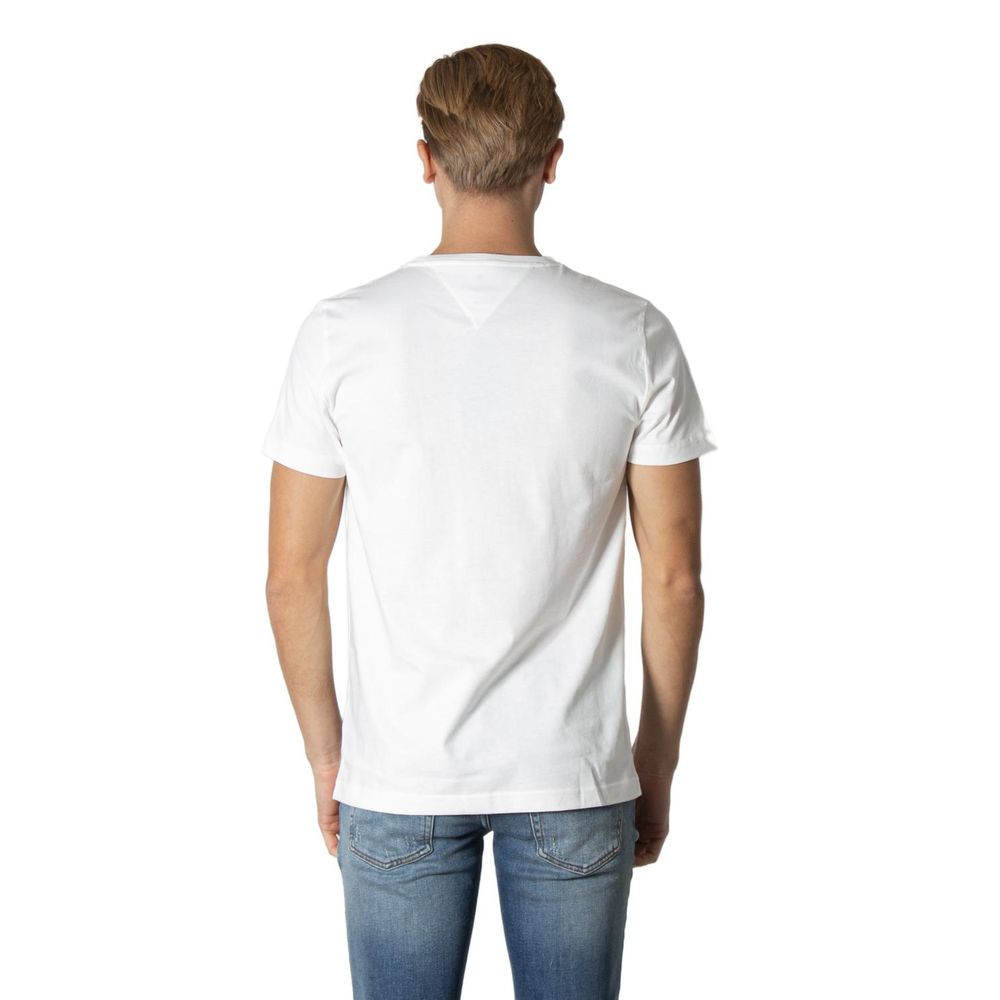 Tommy Hilfiger Cream Cotton T-Shirt - Luxe Nova