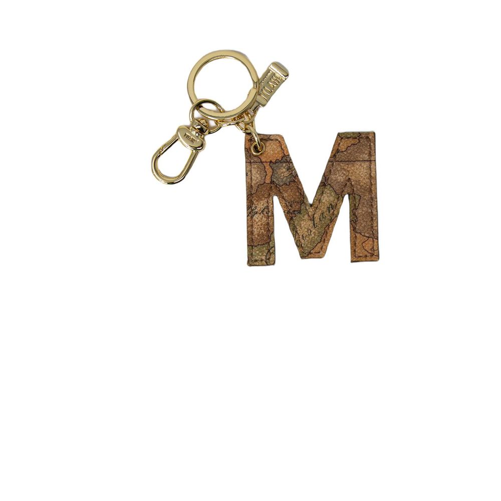 Alviero Martini Prima Classe Beige Cotton Keychain - Luxe Nova