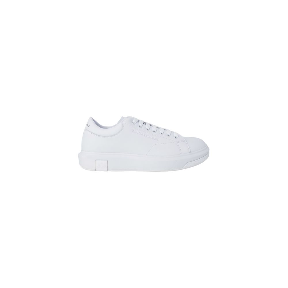 Armani Exchange White Leather Low Top Sneakers - Luxe Nova