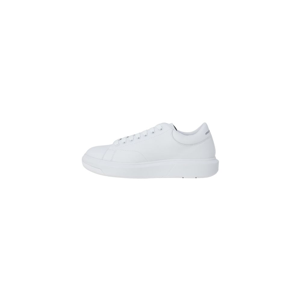 Armani Exchange White Leather Low Top Sneakers - Luxe Nova