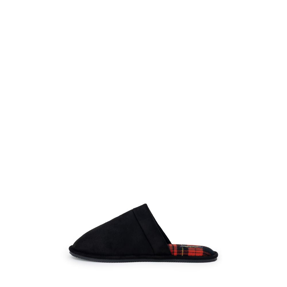 Ralph Lauren Black Polyester Slippers - Luxe Nova