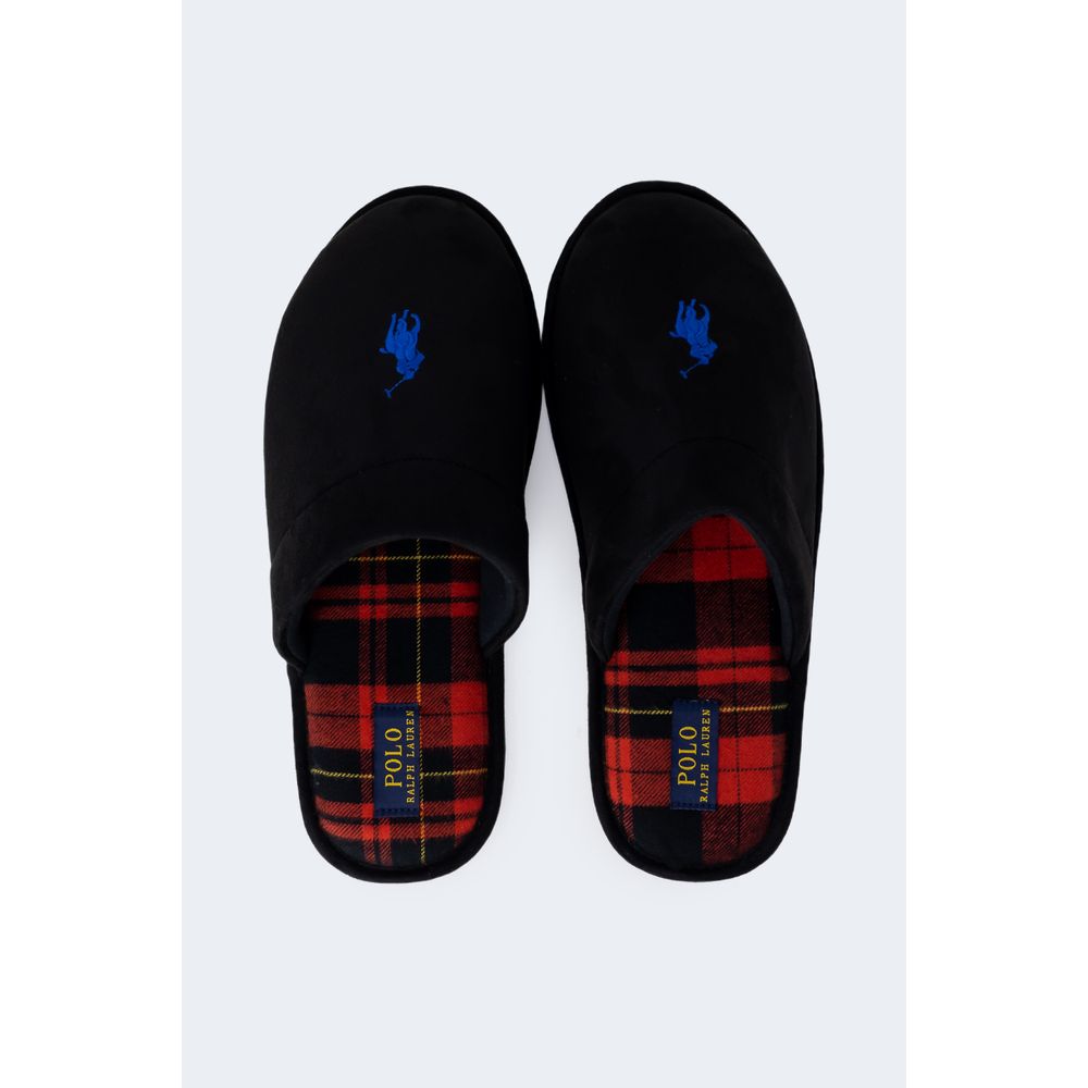 Ralph Lauren Black Polyester Slippers - Luxe Nova