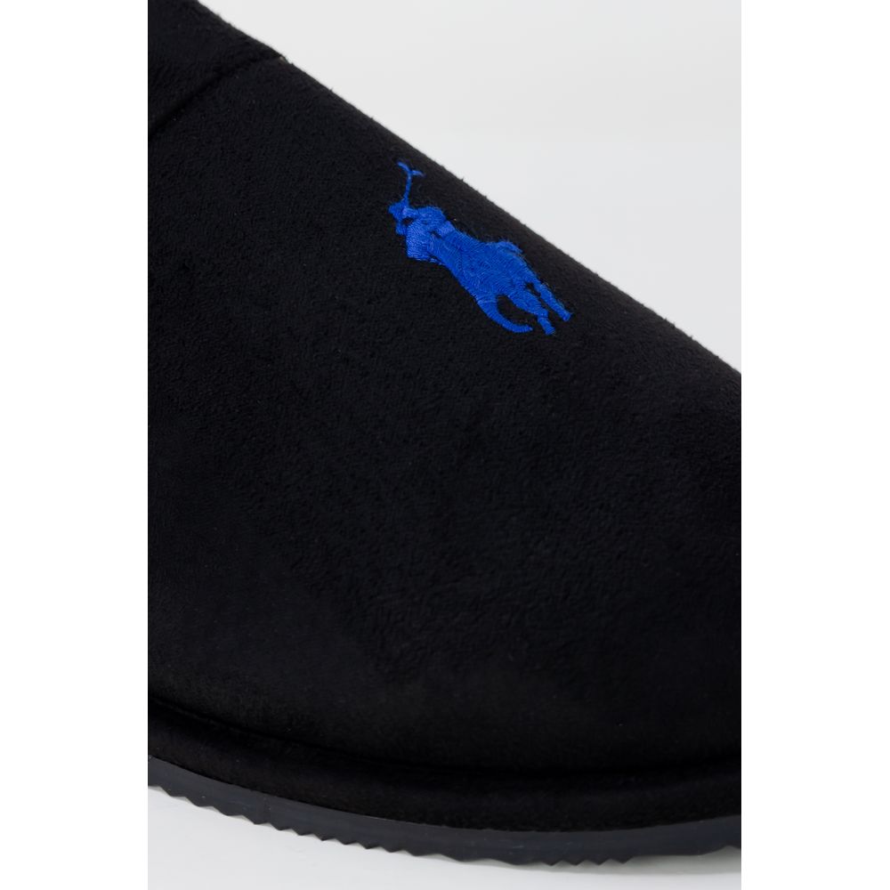 Ralph Lauren Black Polyester Slippers - Luxe Nova