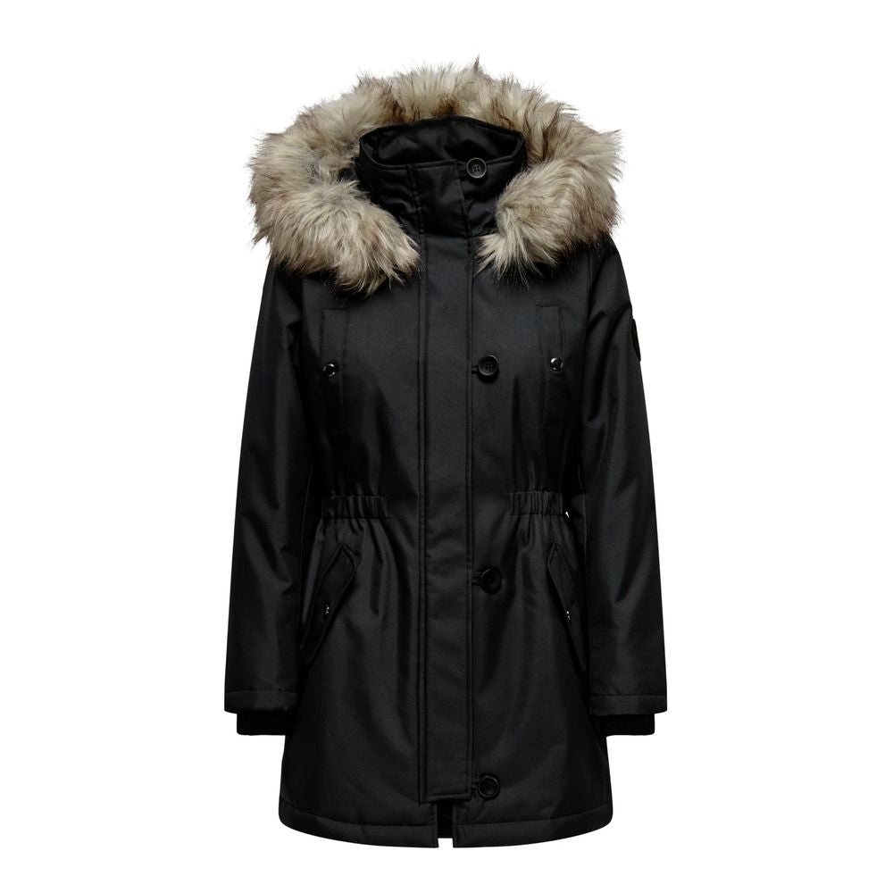 Only Black Polyester Parka - Luxe Nova