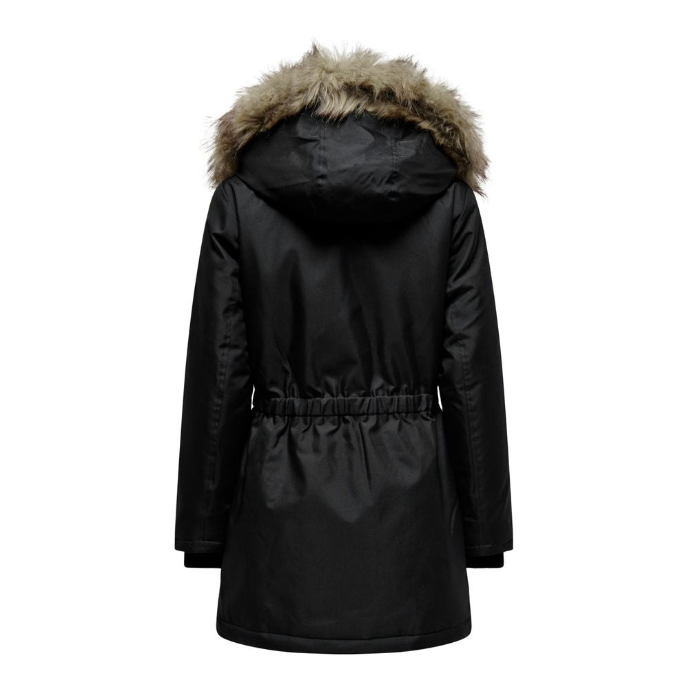 Only Black Polyester Parka - Luxe Nova