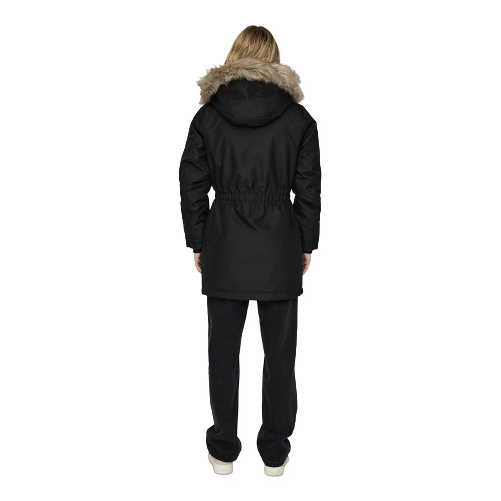 Only Black Polyester Parka - Luxe Nova