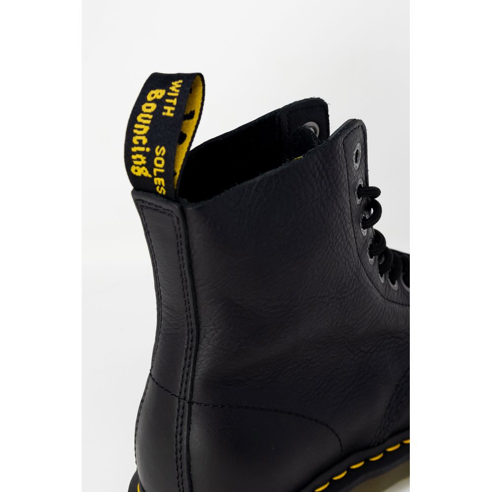 Dr. Martens Black Leather Lace-Up Boots - Luxe Nova
