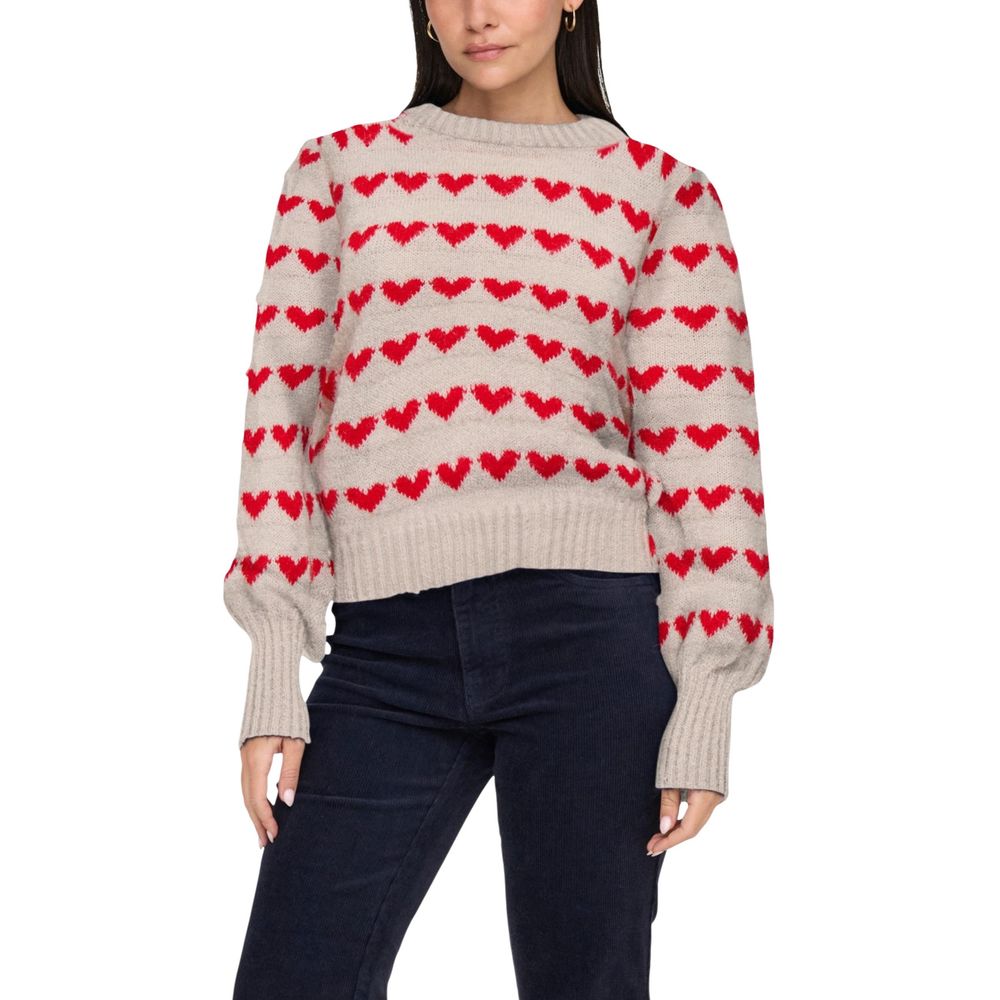 Jacqueline De Yong Beige Polyester Sweatshirt - Luxe Nova