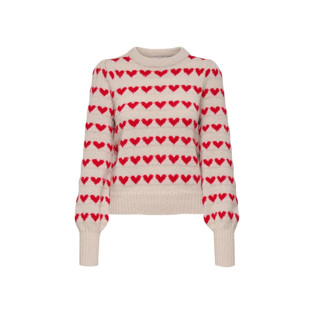 Jacqueline De Yong Beige Polyester Sweatshirt - Luxe Nova