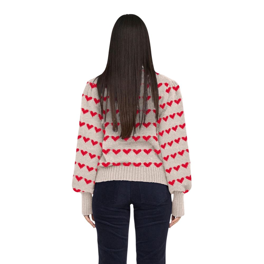 Jacqueline De Yong Beige Polyester Sweatshirt - Luxe Nova