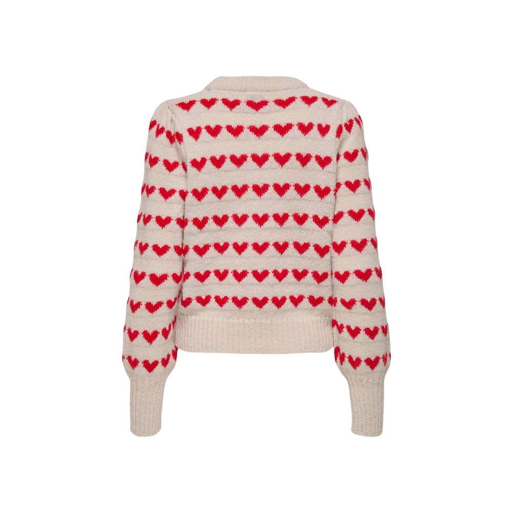 Jacqueline De Yong Beige Polyester Sweatshirt - Luxe Nova