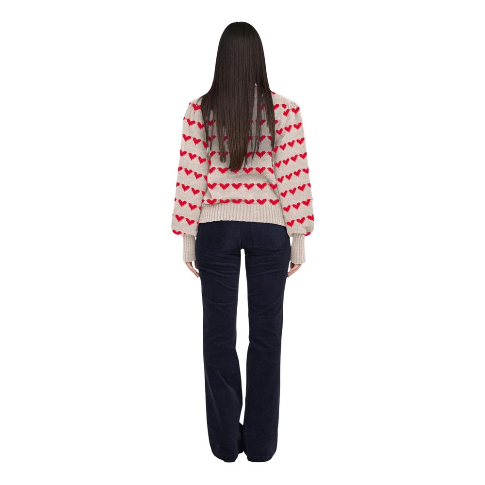 Jacqueline De Yong Beige Polyester Sweatshirt - Luxe Nova