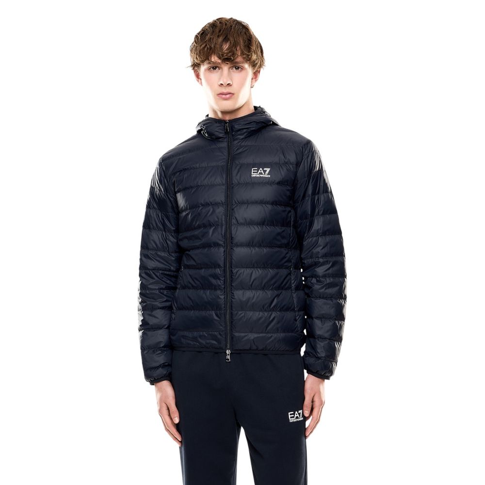 EA7 Emporio Armani Blue Polyamide Shell Jacket - Luxe Nova