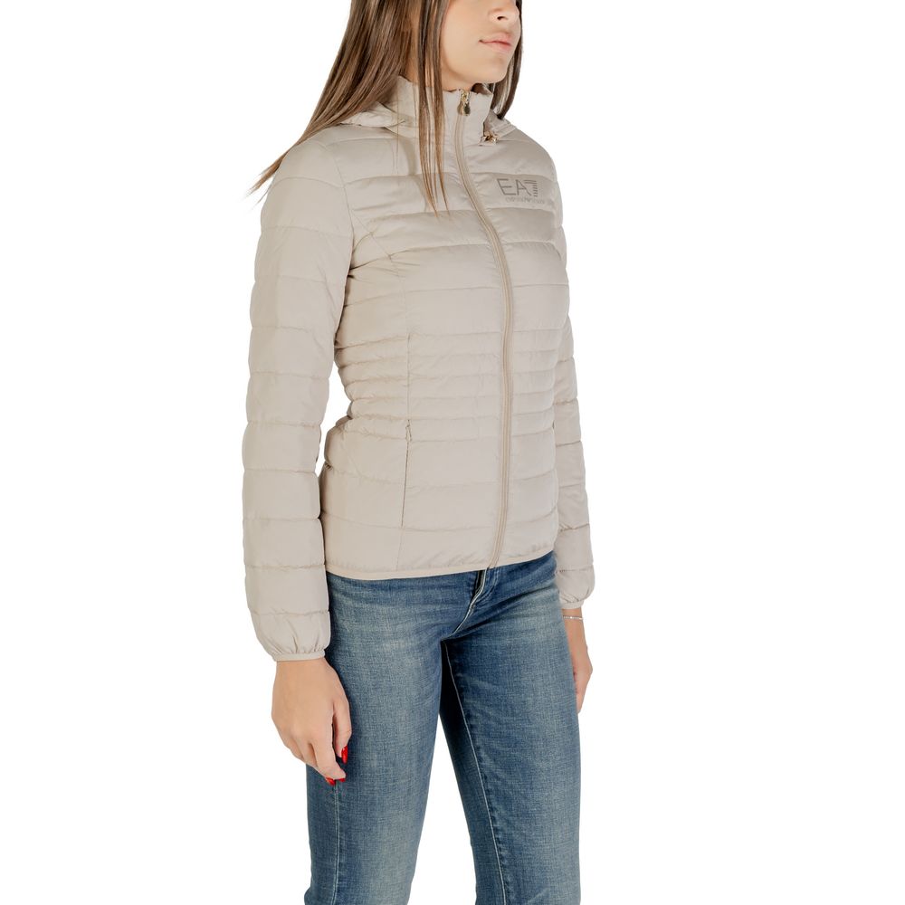 EA7 Emporio Armani Beige Polyester Coat - Luxe Nova