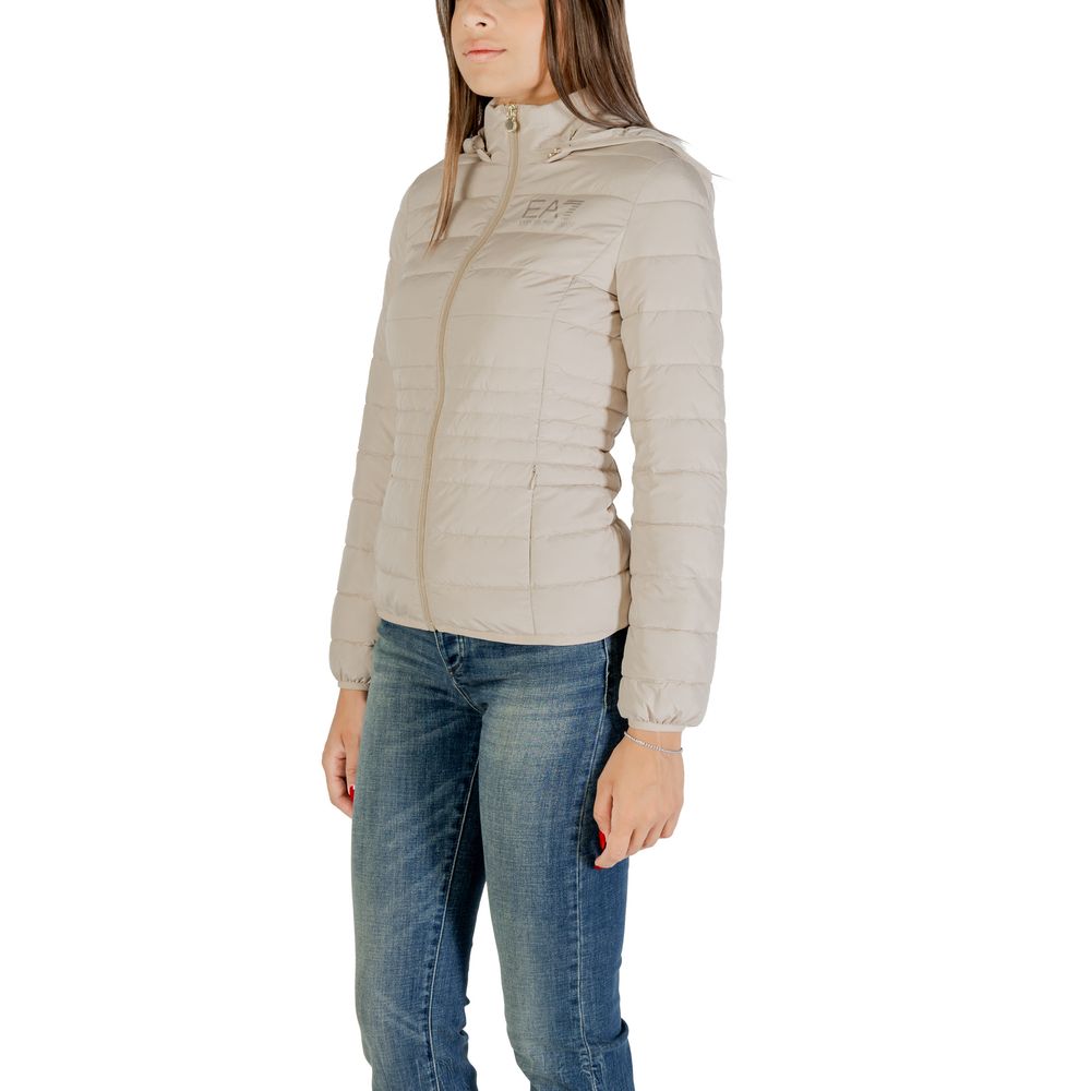 EA7 Emporio Armani Beige Polyester Coat - Luxe Nova