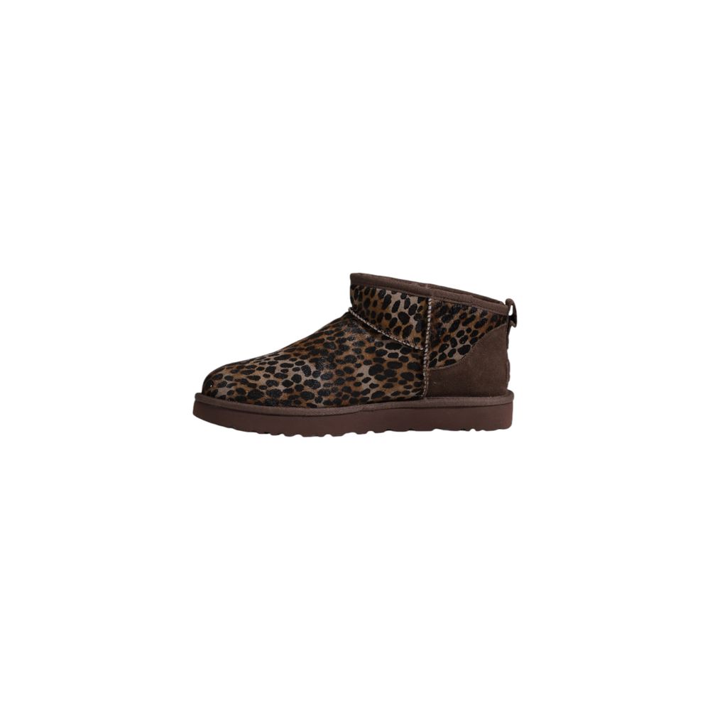 UGG Brown Suede Leather Ankle Boots - Luxe Nova