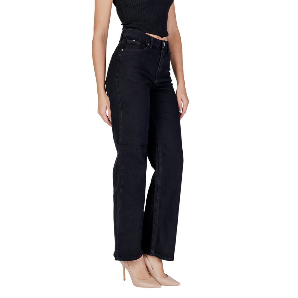 Vero Moda Black Cotton Mom Jeans - Luxe Nova
