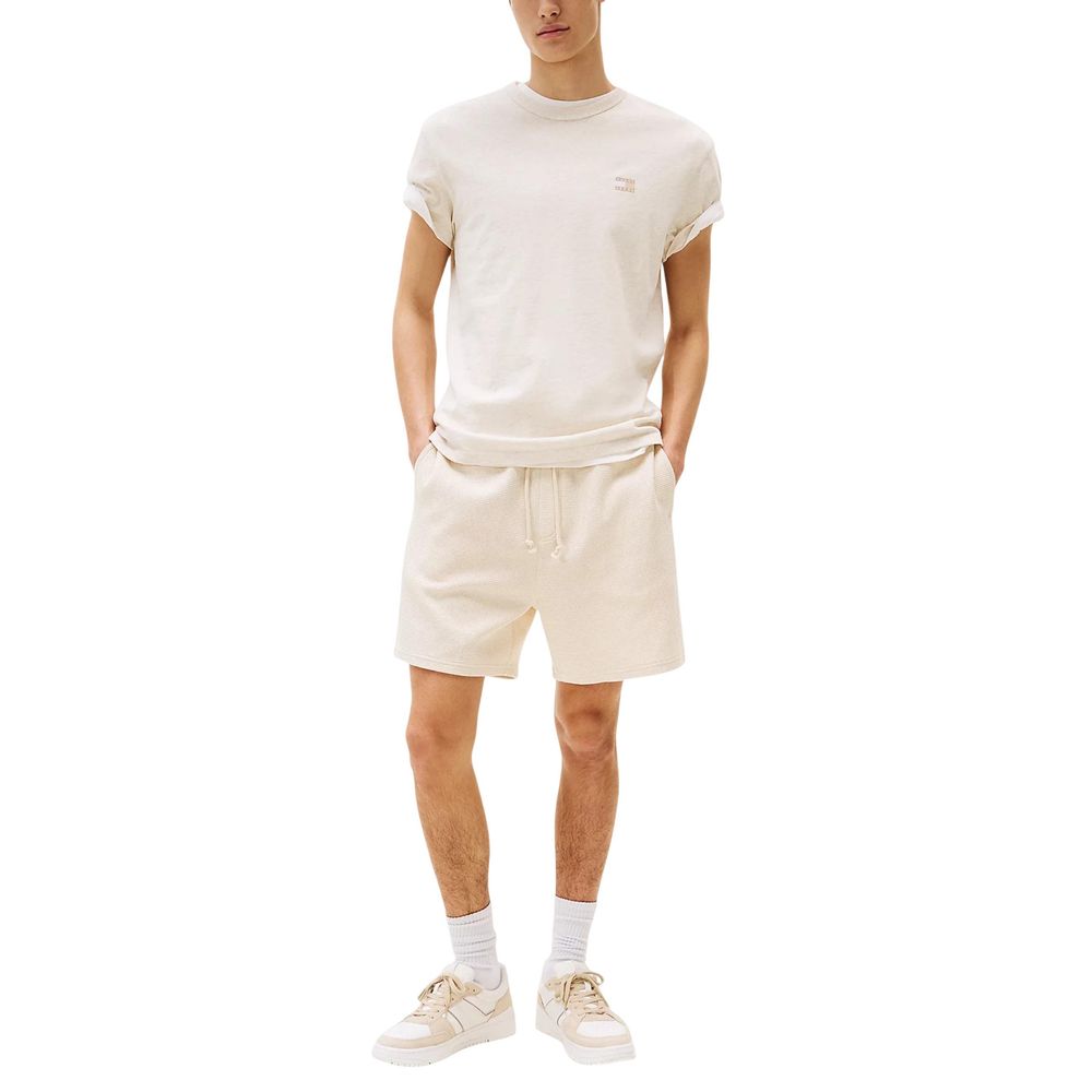 Tommy Hilfiger Jeans Beige Recycled Cotton T-Shirt - Luxe Nova