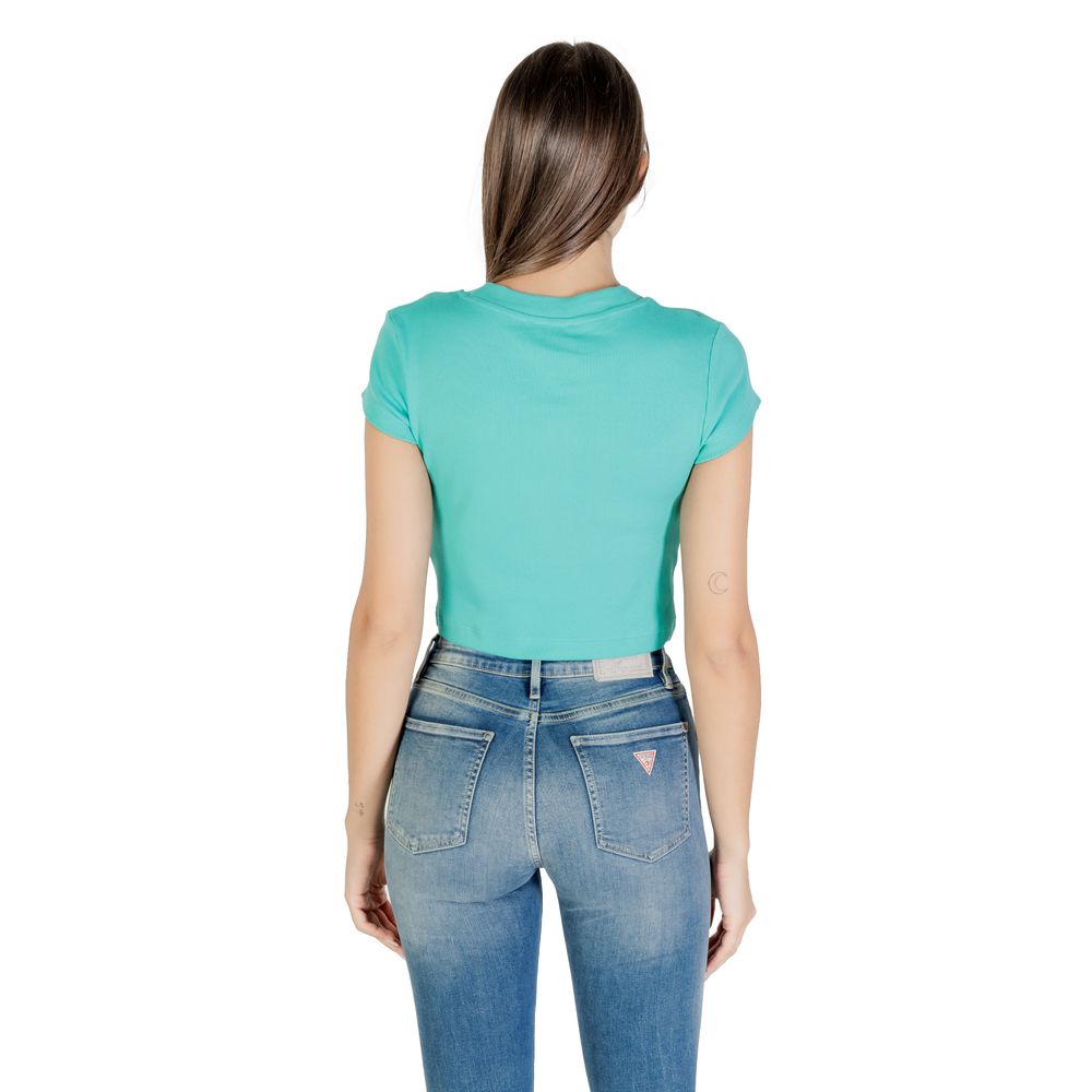 Calvin Klein Jeans Turquoise Cotton T-Shirt - Luxe Nova