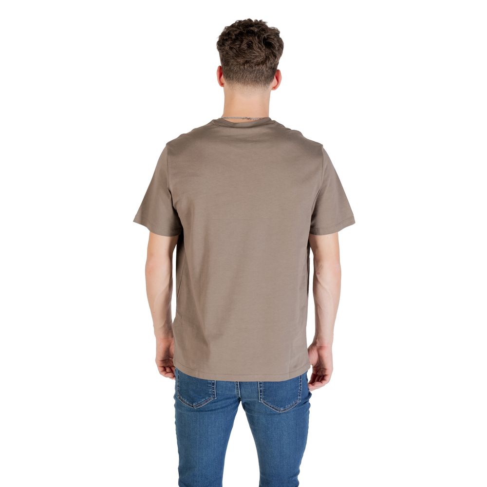 Calvin Klein Jeans Brown Cotton T-Shirt - Luxe Nova