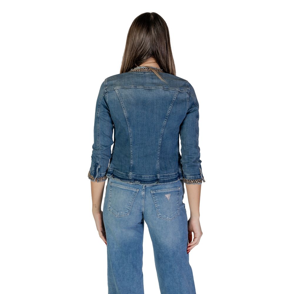 Liu Jo Light Blue Cotton Denim Jacket - Luxe Nova
