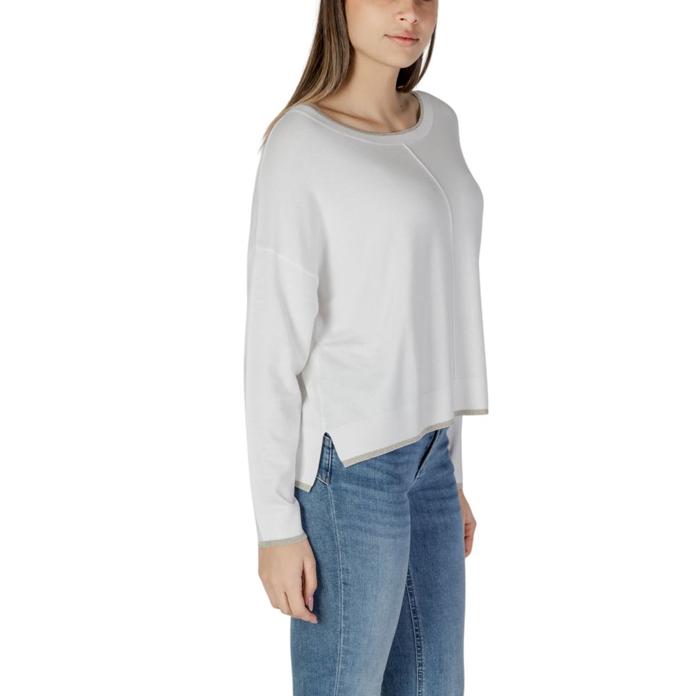 Liu Jo White Viscose Sweatshirt - Luxe Nova