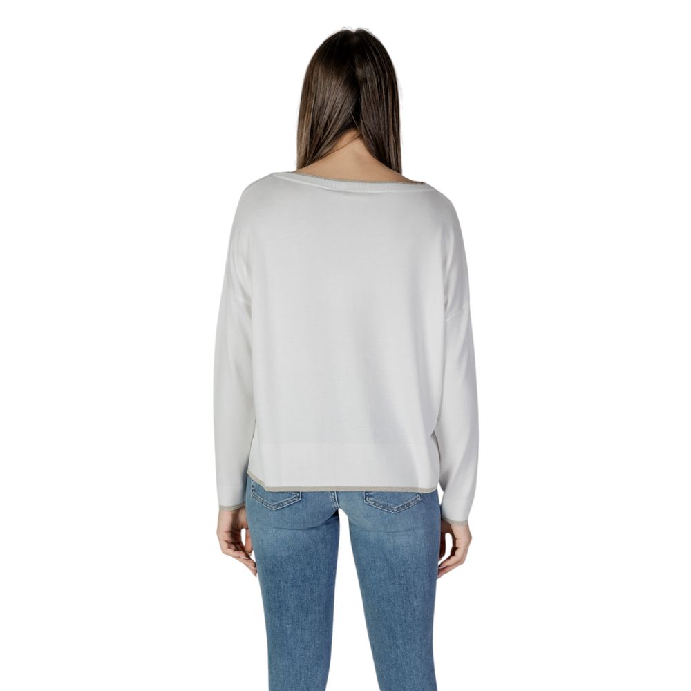 Liu Jo White Viscose Sweatshirt - Luxe Nova
