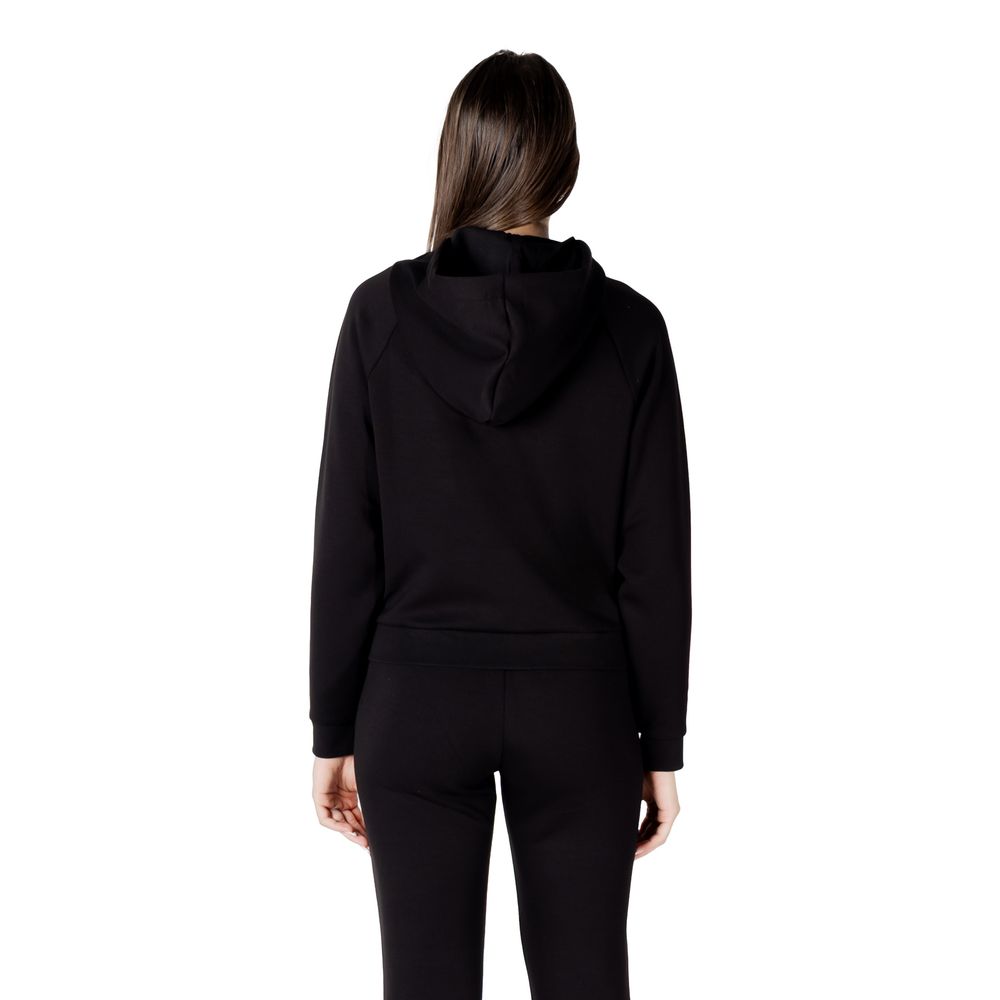 Armani Exchange Black Viscose Hoodie - Luxe Nova