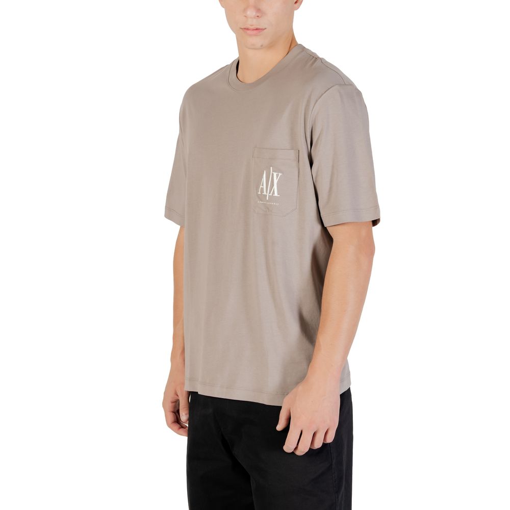 Armani Exchange Brown Cotton Sportswear - Luxe Nova