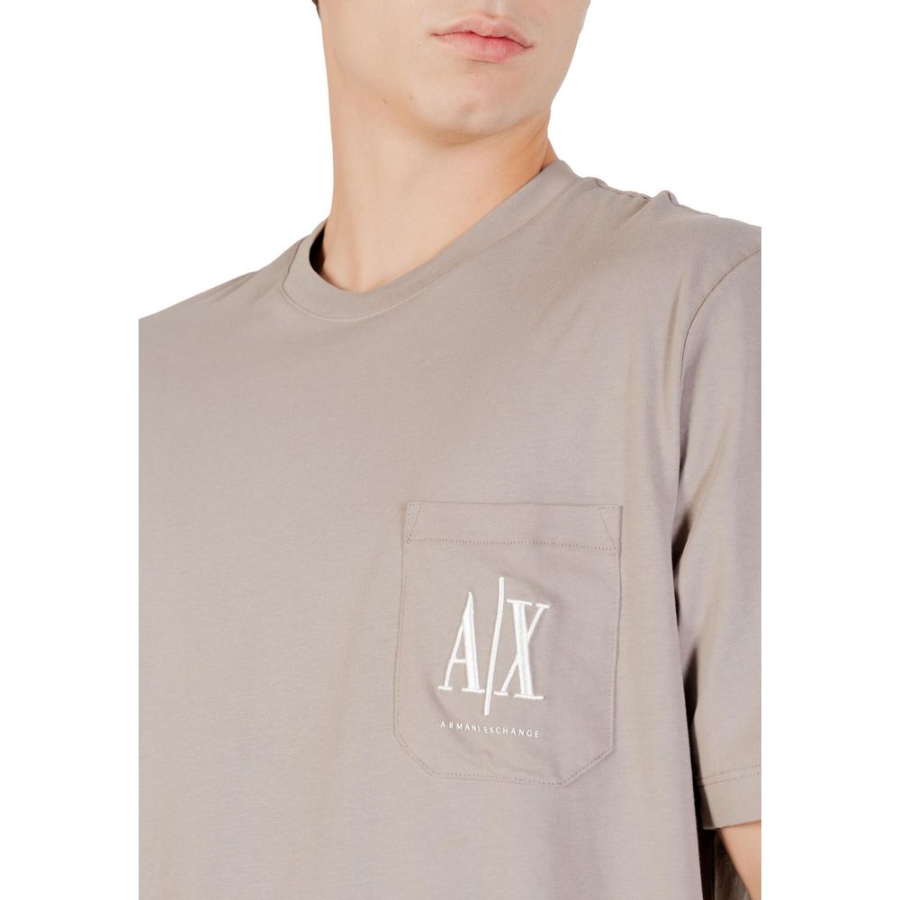 Armani Exchange Brown Cotton Sportswear - Luxe Nova