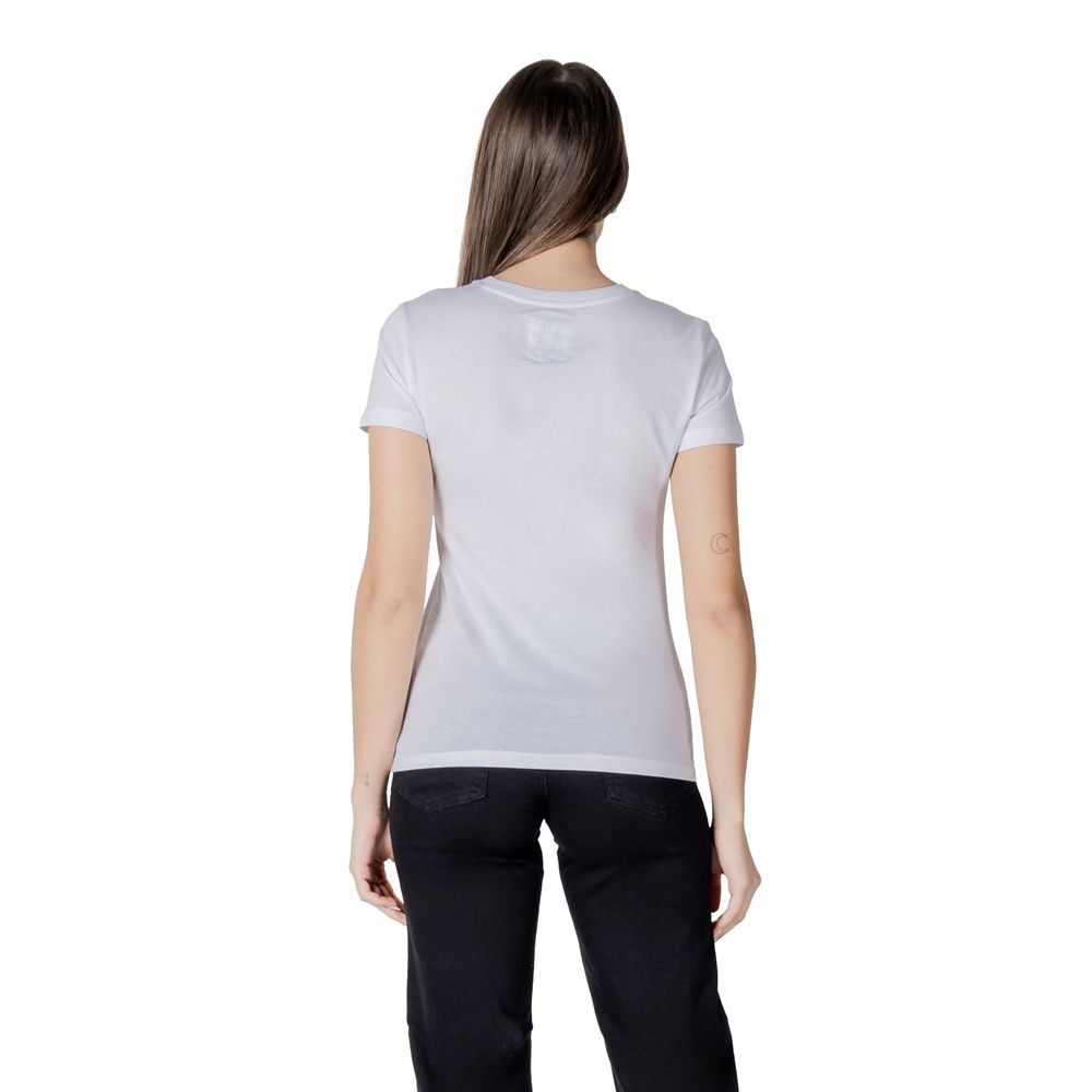 Armani Exchange White Cotton T-Shirt - Luxe Nova