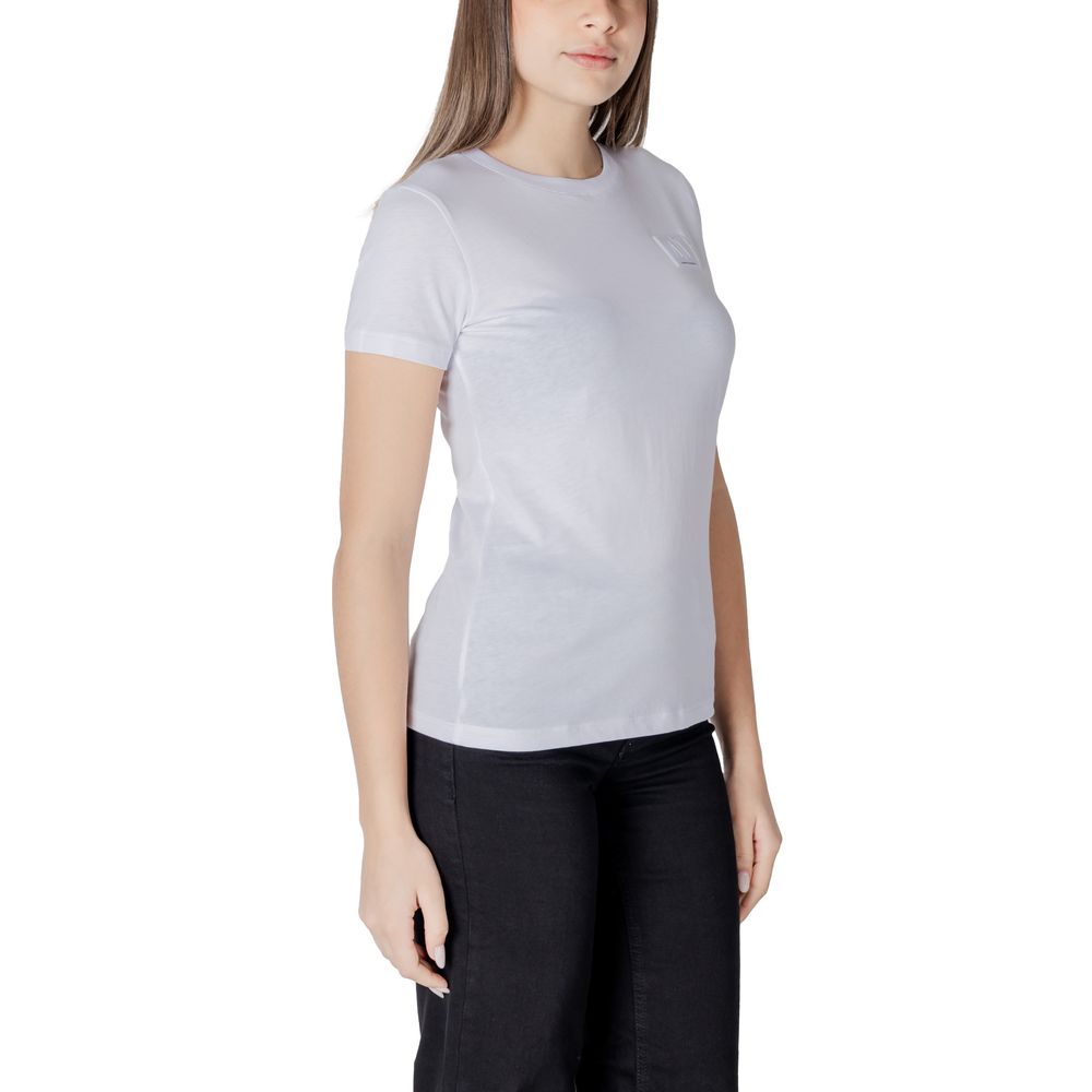 Armani Exchange White Cotton T-Shirt - Luxe Nova