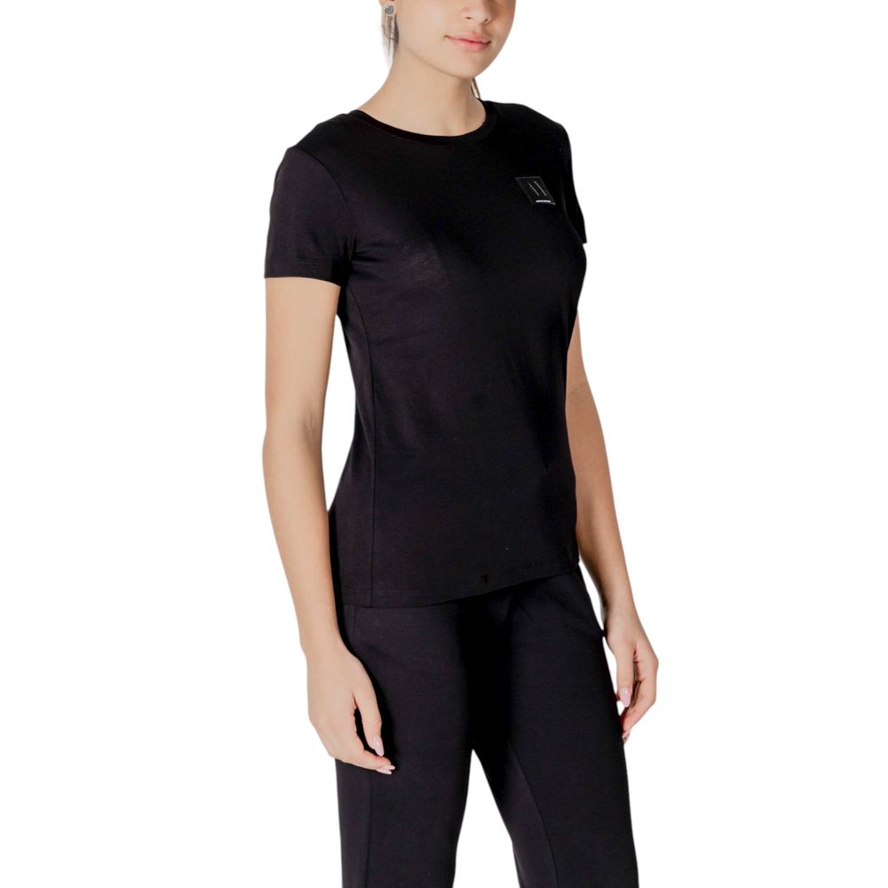 Armani Exchange Black Cotton T-Shirt - Luxe Nova