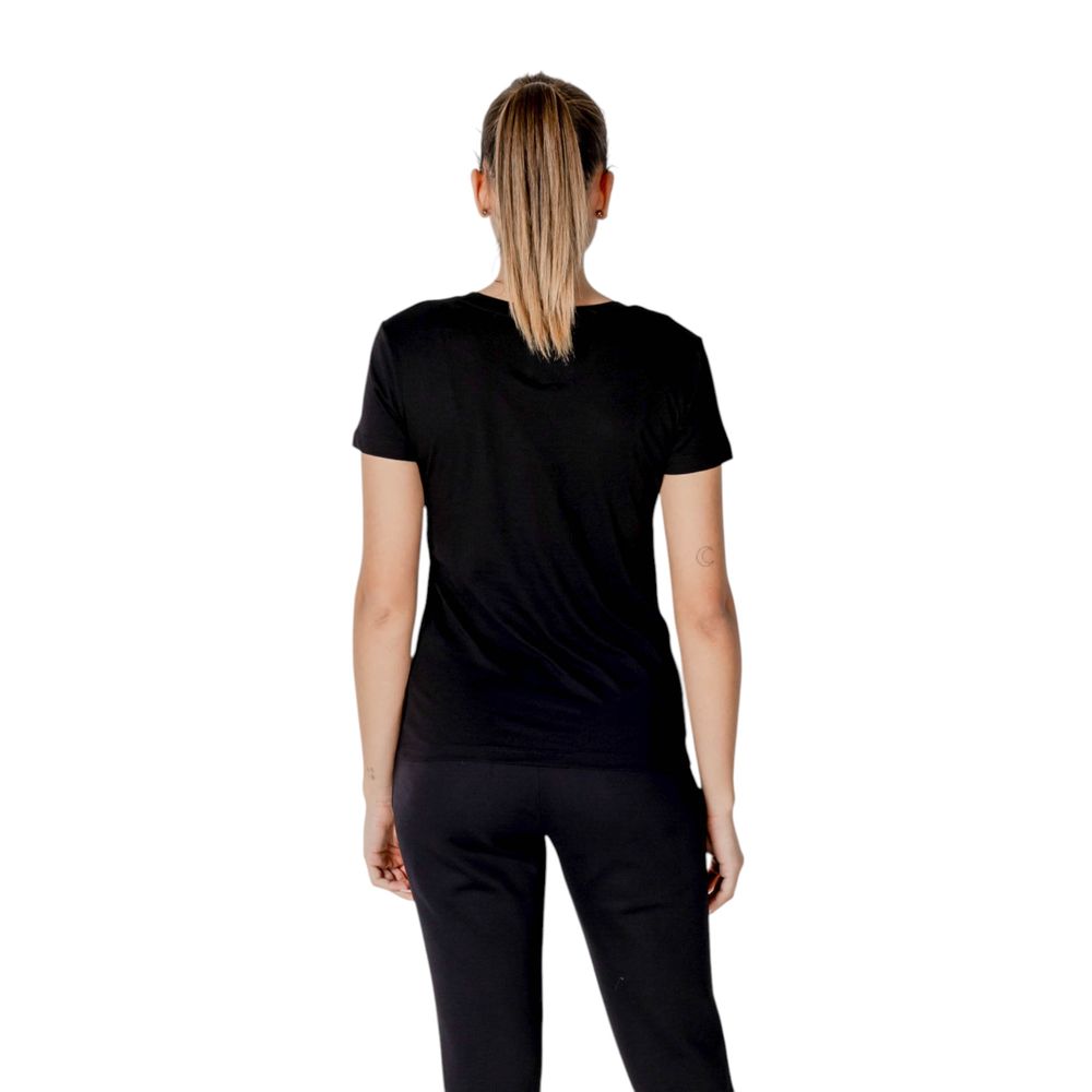 Armani Exchange Black Cotton T-Shirt - Luxe Nova