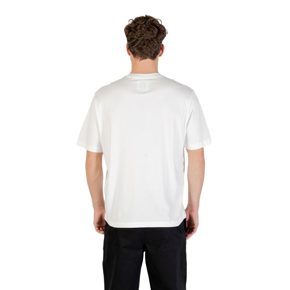 Armani Exchange Cream Cotton T-Shirt - Luxe Nova