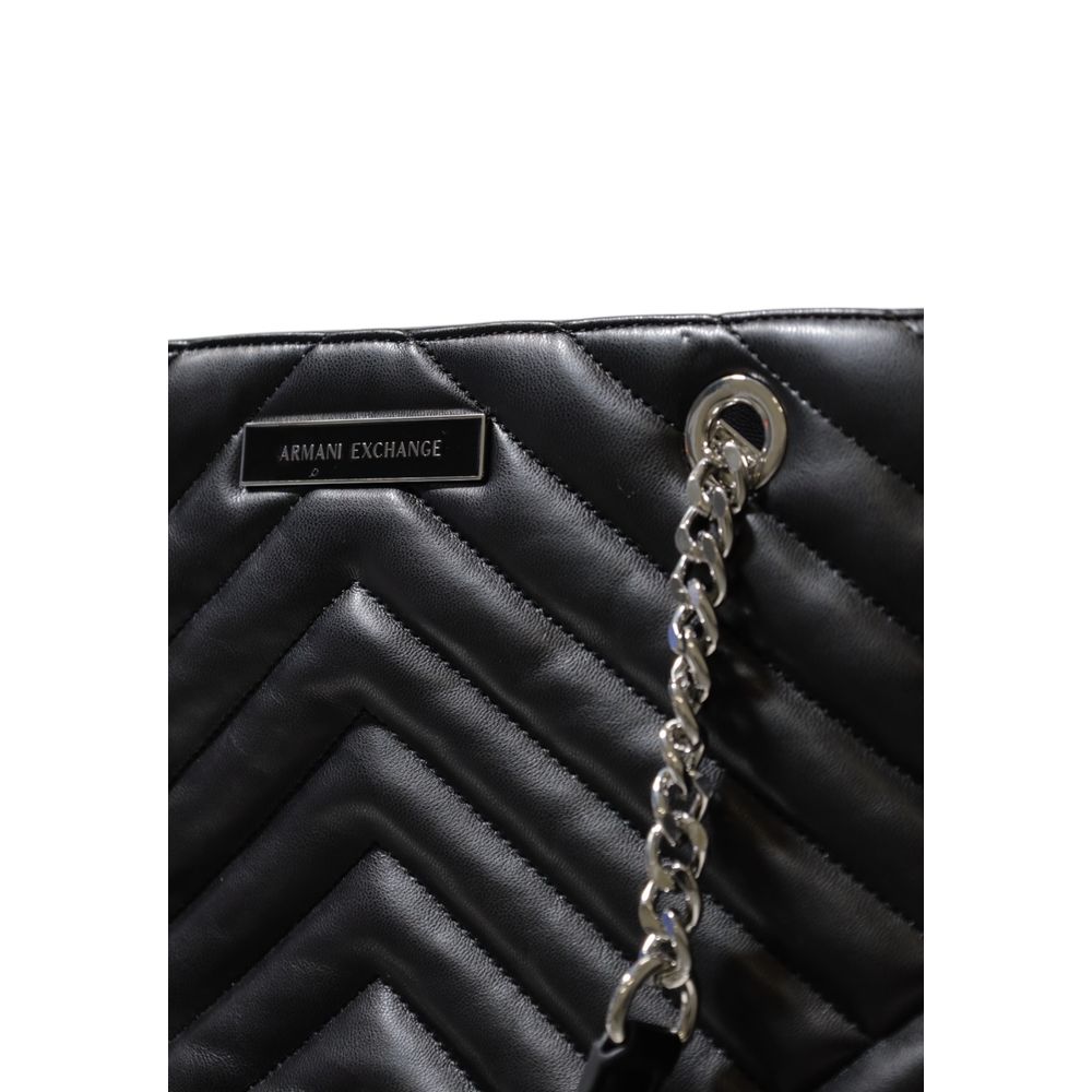 Armani Exchange Black Polyester Handbag - Luxe Nova