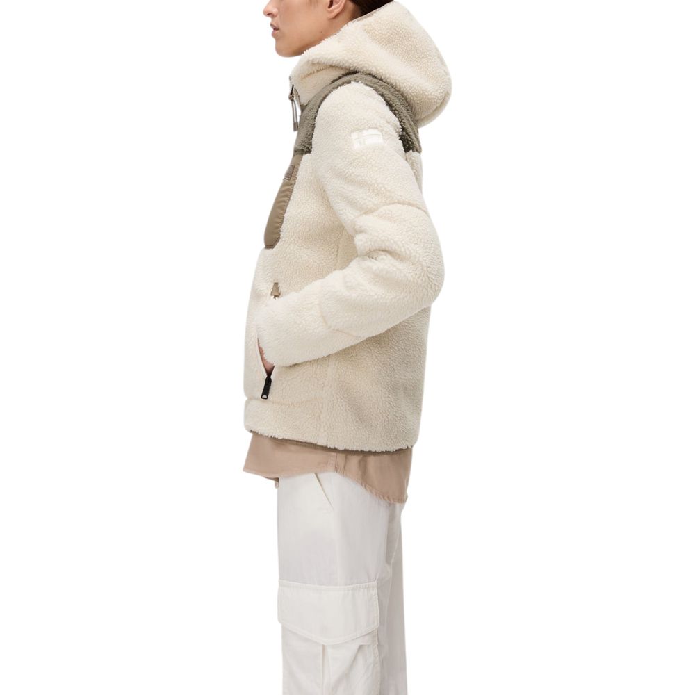 Napapijri Beige Recycled Polyester Hoodie - Luxe Nova
