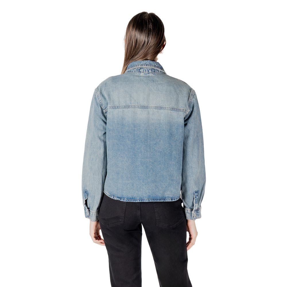 Only Light Blue Cotton Blouse - Luxe Nova