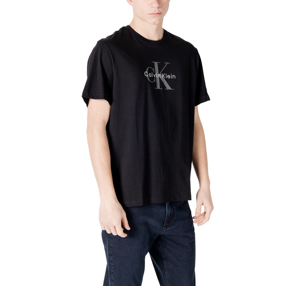 Calvin Klein Jeans Black Cotton T-Shirt - Luxe Nova