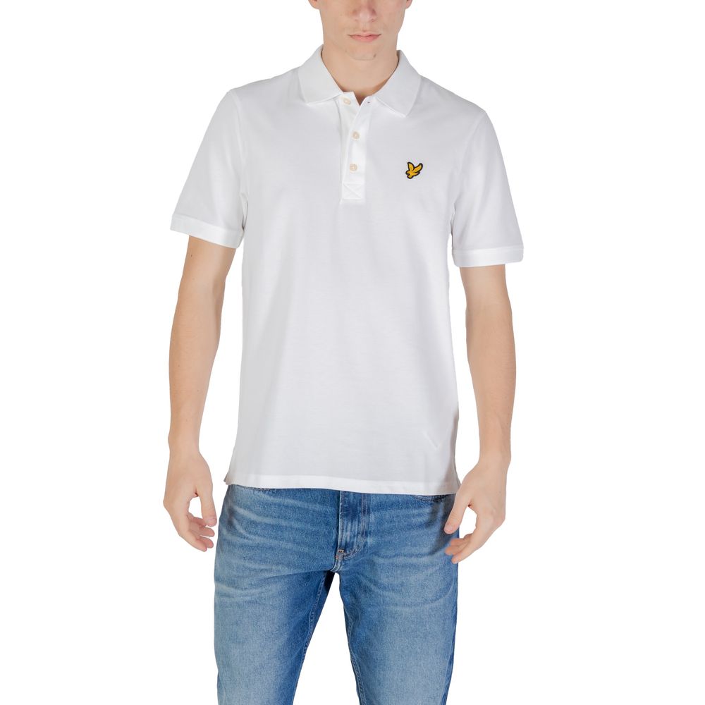 Lyle & Scott White Cotton Polo Shirt - Luxe Nova